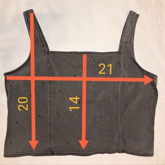 Bar III Gray Studded Tank Top - Picture 4 of 10